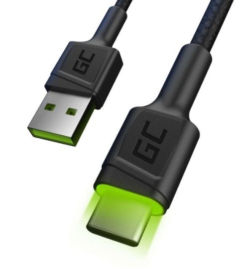 Green Cell Kabel GC Ray USB - USB-C 120 cm, podświetlenie LED Green Cell Kabel GC Ray USB - USB-C 120 cm, podświetlenie LED