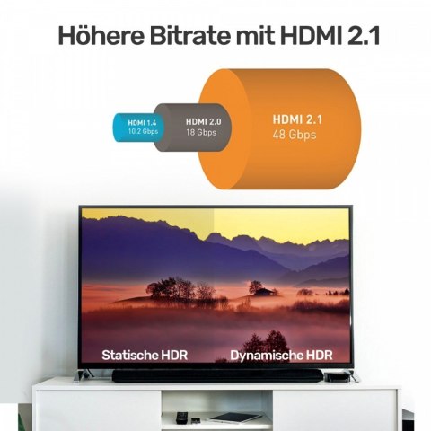 Unitek Kabel HDMI M/M 3m; v2.1; 8K; 120Hz; UHD; C139W Unitek Kabel HDMI M/M 3m; v2.1; 8K; 120Hz; UHD; C139W