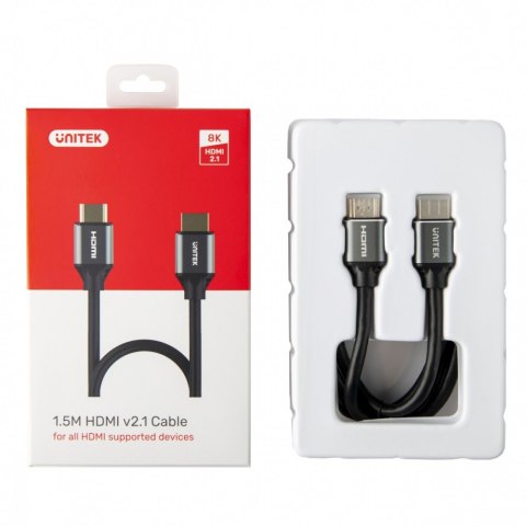 Unitek Kabel HDMI M/M 3m; v2.1; 8K; 120Hz; UHD; C139W Unitek Kabel HDMI M/M 3m; v2.1; 8K; 120Hz; UHD; C139W