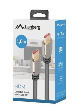 Lanberg Kabel HDMI M/M V2.1 1M 8K 60Hz czarny