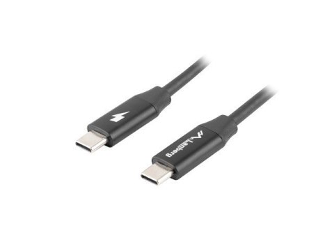 Lanberg Kabel USB-C M/M 2.0 CA-CMCM-40CU-0010-BK Czarny 1m Lanberg Kabel USB-C M/M 2.0 CA-CMCM-40CU-0010-BK Czarny 1m