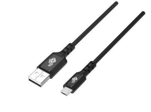 TB Kabel USB-Micro USB 1m silikonowy czarny Quick Charge TB Kabel USB-Micro USB 1m silikonowy czarny Quick Charge