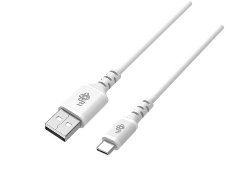 TB Kabel USB-USB C 1m silikonowy biały Quick Charge TB Kabel USB-USB C 1m silikonowy biały Quick Charge