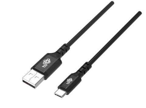 TB Kabel USB-USB C 1m silikonowy czarny Quick Charge TB Kabel USB-USB C 1m silikonowy czarny Quick Charge