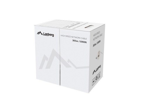 Lanberg Kabel UTP Kat.5e DRUT CU LCU5-12CU-0305-G zielony Lanberg Kabel UTP Kat.5e DRUT CU LCU5-12CU-0305-G zielony