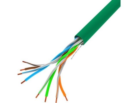 Lanberg Kabel UTP Kat.5e DRUT CU LCU5-12CU-0305-G zielony Lanberg Kabel UTP Kat.5e DRUT CU LCU5-12CU-0305-G zielony