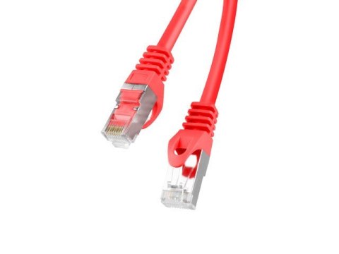 Lanberg Patchcord kat.6a 0,25m czerwony Fluke Lanberg Patchcord kat.6a 0,25m czerwony Fluke