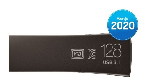 Samsung Pendrive BAR Plus USB3.1 128 GB Titan Gray Samsung Pendrive BAR Plus USB3.1 128 GB Titan Gray