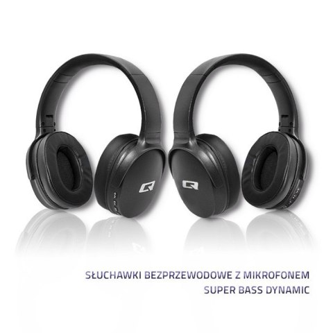 Qoltec Słuchawki bezprzewodowe z mikrofonem|BT|Super bass Dynamic| Czarne Qoltec Słuchawki bezprzewodowe z mikrofonem|BT|Super bass Dynamic| Czarne