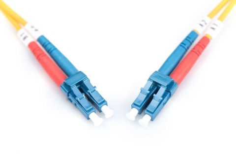 Digitus Patchcord FO Singlemode 09/125 OS2 LC-LC duplex 10m Żółty Digitus Patchcord FO Singlemode 09/125 OS2 LC-LC duplex 10m Żółty
