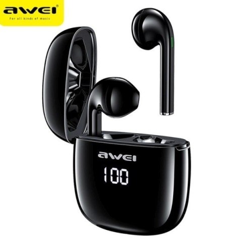 AWEI Słuchawki Bluetooth 5.0 T28P TWS + Stacja dokująca AWEI Słuchawki Bluetooth 5.0 T28P TWS + Stacja dokująca