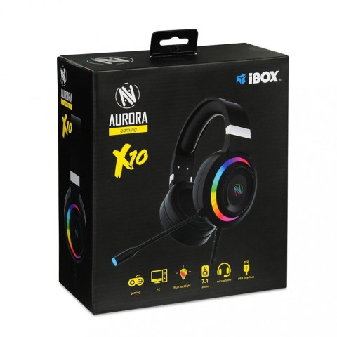 IBOX Słuchawki iAurora X10 gamming 7.1 IBOX Słuchawki iAurora X10 gamming 7.1