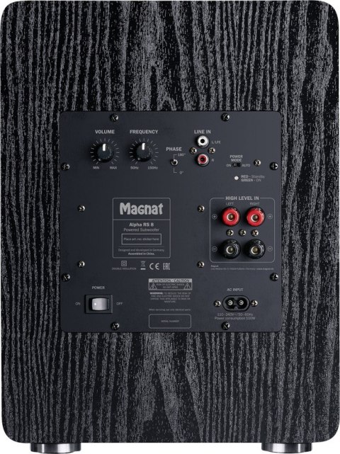 Magnat Subwoofer Alpha RS 8 czarny Magnat Subwoofer Alpha RS 8 czarny