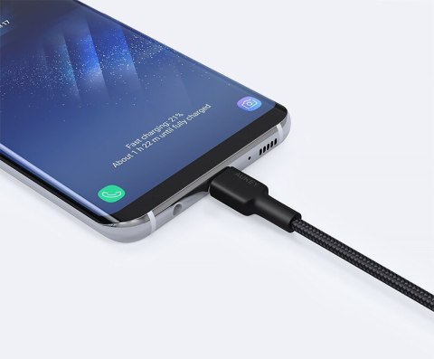 AUKEY CB-CA2 OEM nylonowy kabel Quick Charge USB C-USB A | FCP | AFC | 2m | 5 Gbps | 3A | 60W PD | 20V AUKEY CB-CA2 OEM nylonowy kabel Quick Charge USB C-USB A | FCP | AFC | 2m | 5 Gbps | 3A | 60W PD | 20V