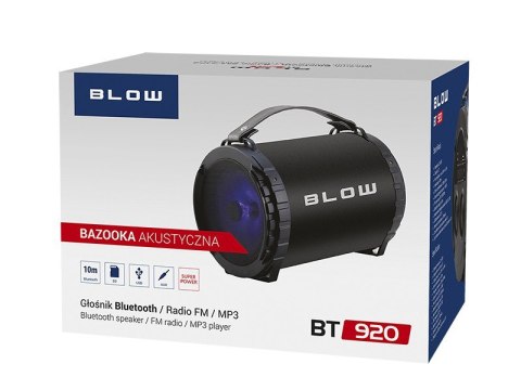 BLOW Głośnik Bluetooth BAZOOKA BT920 BLOW Głośnik Bluetooth BAZOOKA BT920