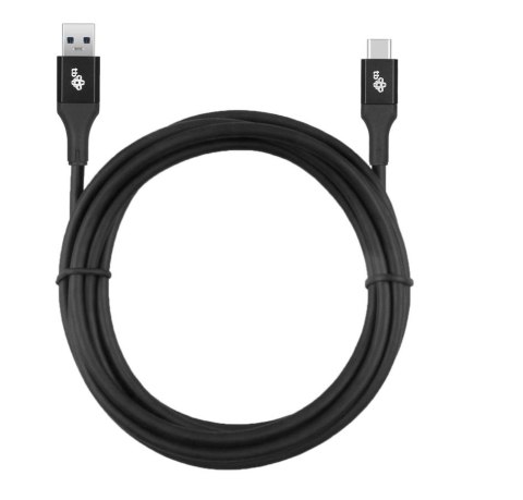 TB Kabel USB 3.0 - USB C 2m PREMIUM 3A czarny TPE TB Kabel USB 3.0 - USB C 2m PREMIUM 3A czarny TPE