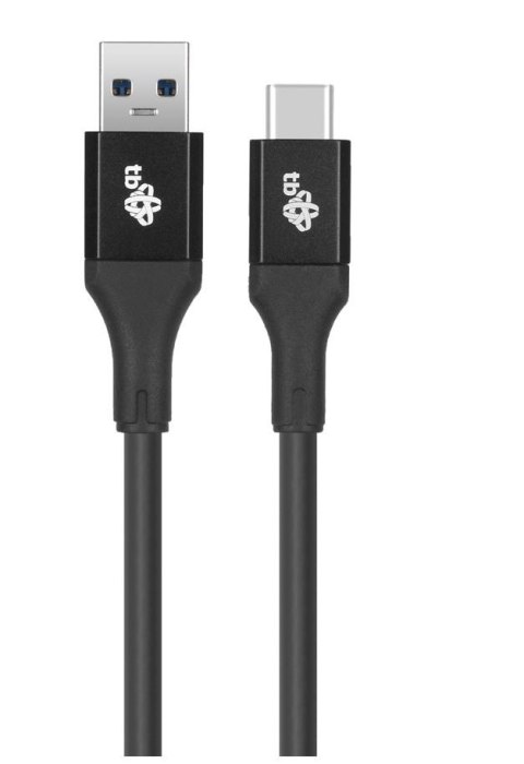 TB Kabel USB 3.0 - USB C 2m PREMIUM 3A czarny TPE TB Kabel USB 3.0 - USB C 2m PREMIUM 3A czarny TPE