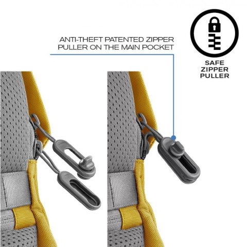 XD DESIGN Plecak antykradzieżowy BOBBY SOFT YELLOW