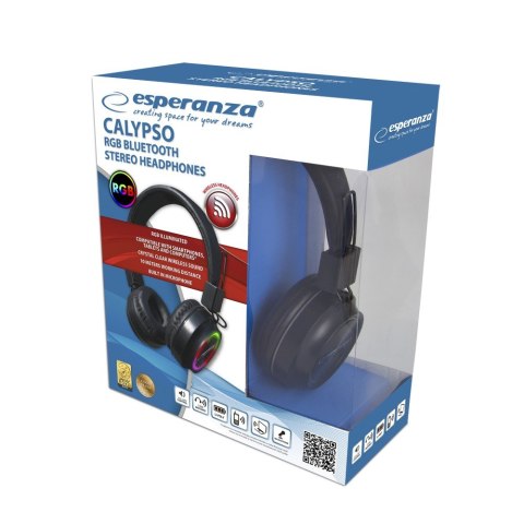 Esperanza Słuchawki Bluetooth RGB Calypso Esperanza Słuchawki Bluetooth RGB Calypso