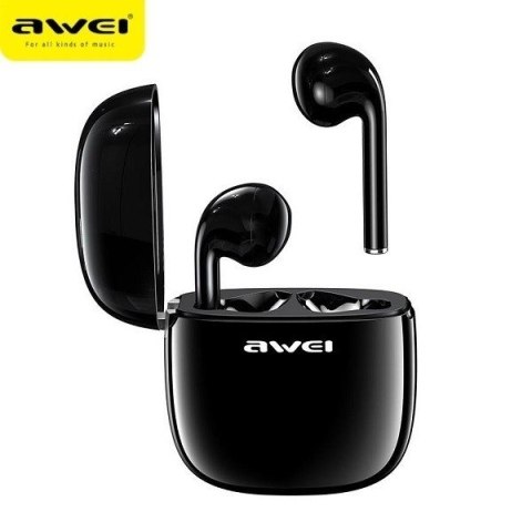 AWEI Słuchawki Bluetooth T28 TWS+stacja dokująca Czarne AWEI Słuchawki Bluetooth T28 TWS+stacja dokująca Czarne
