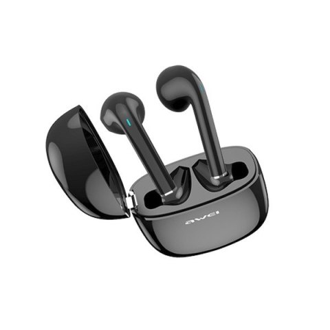 AWEI Słuchawki Bluetooth T28 TWS+stacja dokująca Czarne AWEI Słuchawki Bluetooth T28 TWS+stacja dokująca Czarne