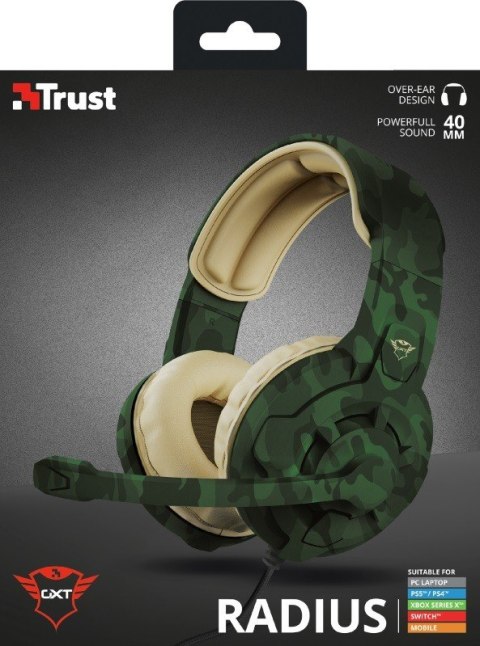 Trust Słuchawki GXT411C Radius dżungla kamuflaż