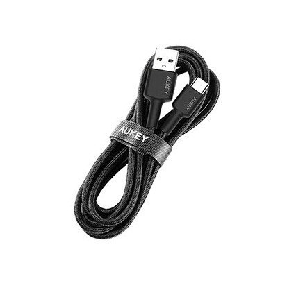 AUKEY CB-CA1 OEM nylonowy kabel Quick Charge USB C-USB A | FCP | AFC | 1m | 5Gbps | 3A | 60W PD | 20V AUKEY CB-CA1 OEM nylonowy kabel Quick Charge USB C-USB A | FCP | AFC | 1m | 5Gbps | 3A | 60W PD | 20V