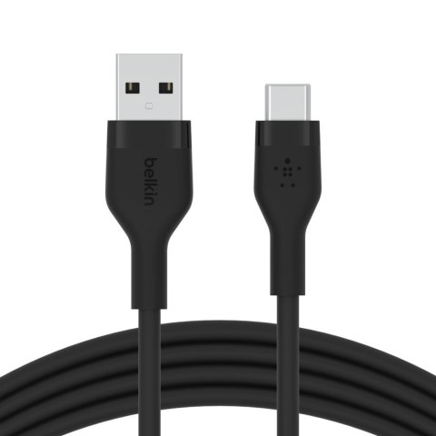 Belkin Kabel BoostCharge USB-A do USB-C silikonowy 1m, czarny Belkin Kabel BoostCharge USB-A do USB-C silikonowy 1m, czarny