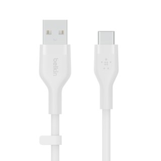 Belkin Kabel BoostCharge USB-A do USB-C silikonowy 2m, biały