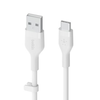 Belkin Kabel BoostCharge USB-A do USB-C silikonowy 2m, biały