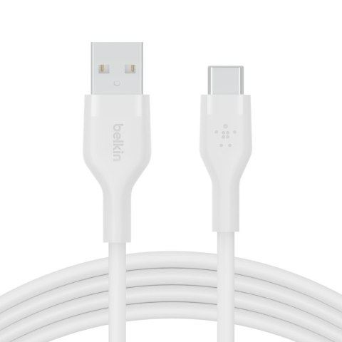 Belkin Kabel BoostCharge USB-A do USB-C silikonowy 2m, biały Belkin Kabel BoostCharge USB-A do USB-C silikonowy 2m, biały