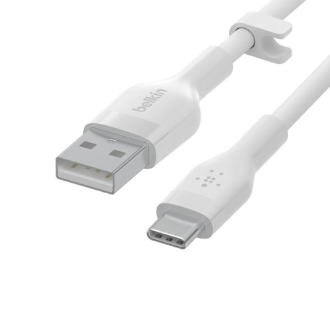Belkin Kabel BoostCharge USB-A do USB-C silikonowy 2m, biały Belkin Kabel BoostCharge USB-A do USB-C silikonowy 2m, biały