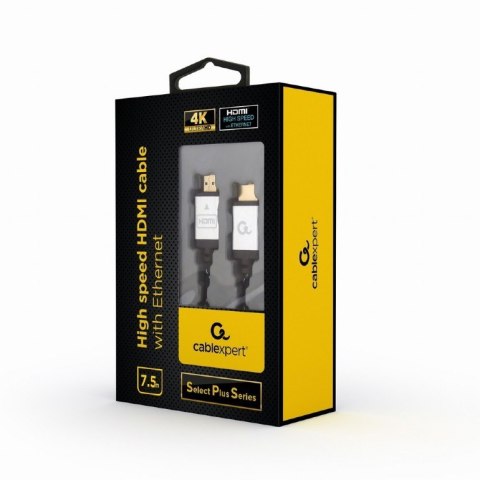 Gembird Kabel HDMI high speed z ethernet Select Plus 7.5m Gembird Kabel HDMI high speed z ethernet Select Plus 7.5m