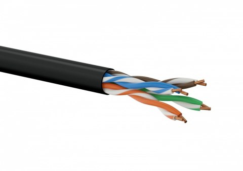 ALANTEC Kabel U/UTP typu linka kat.5E PVC Czarny 100m - 25 lat gwarancji ALANTEC Kabel U/UTP typu linka kat.5E PVC Czarny 100m - 25 lat gwarancji
