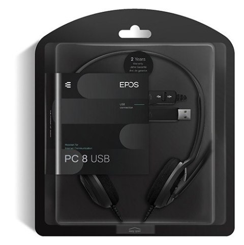 EPOS PC 8 USB - Słuchawka stereo USB do komputera z pilotem EPOS PC 8 USB - Słuchawka stereo USB do komputera z pilotem