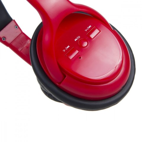 Audiocore Słuchawki bezprzewodowe nauszne AC720R Czerwone