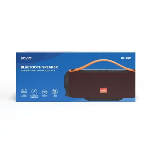 Savio Głośnik bezprzewodowy Bluetooth BS-023, czarny Savio Głośnik bezprzewodowy Bluetooth BS-023, czarny