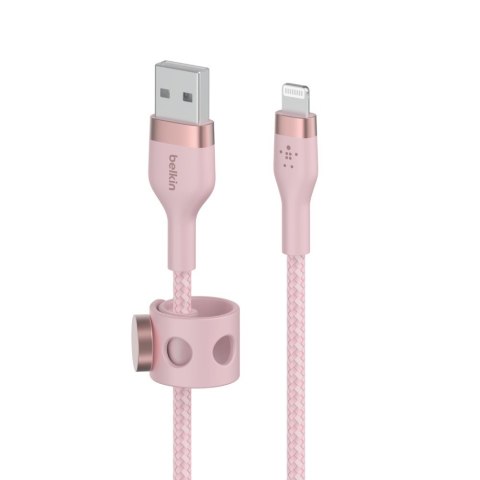 Belkin Kabel BoostCharge USB-A do Lightning silikonowy 3m, różowy Belkin Kabel BoostCharge USB-A do Lightning silikonowy 3m, różowy