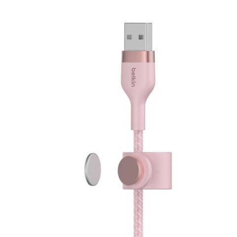 Belkin Kabel BoostCharge USB-A do Lightning silikonowy 3m, różowy Belkin Kabel BoostCharge USB-A do Lightning silikonowy 3m, różowy