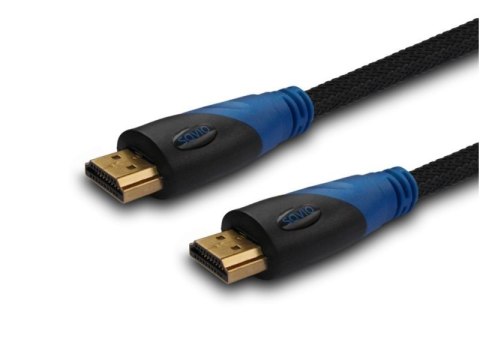 Savio Kabel HDMI (M) 2m, oplot nylonowy, złote końcówki, v1.4 high speed, ethernet/3D, CL-48 Savio Kabel HDMI (M) 2m, oplot nylonowy, złote końcówki, v1.4 high speed, ethernet/3D, CL-48
