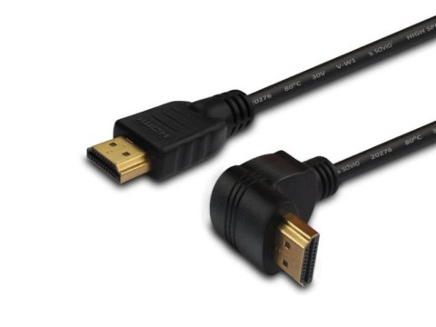 Savio Kabel HDMI kątowy złoty v1.4 3D, 4Kx2K, 1.5m, CL-04 Savio Kabel HDMI kątowy złoty v1.4 3D, 4Kx2K, 1.5m, CL-04
