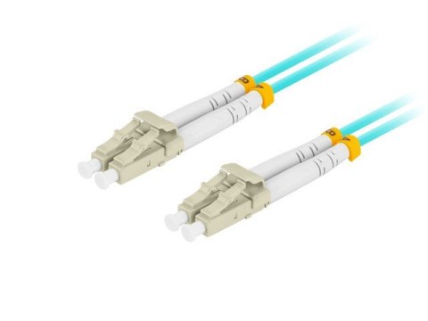 Lanberg Patchcord światłowodowy Mm Lc/Upc-Lc/Upc Duplex 3.0mm 2m Aqua Lanberg Patchcord światłowodowy Mm Lc/Upc-Lc/Upc Duplex 3.0mm 2m Aqua