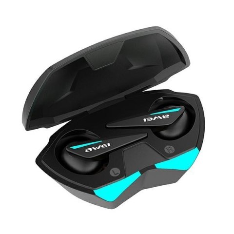 AWEI Słuchawki Bluetooth 5.0 TWS Gaming T23 Czarne AWEI Słuchawki Bluetooth 5.0 TWS Gaming T23 Czarne
