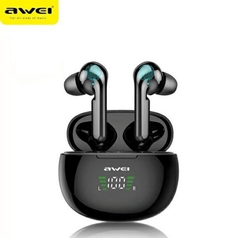 AWEI Słuchawki Bluetooth 5.0 TWS T15P Czarne AWEI Słuchawki Bluetooth 5.0 TWS T15P Czarne