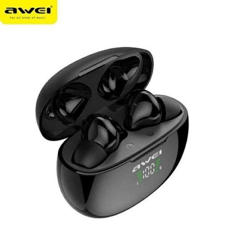 AWEI Słuchawki Bluetooth 5.0 TWS T15P Czarne AWEI Słuchawki Bluetooth 5.0 TWS T15P Czarne