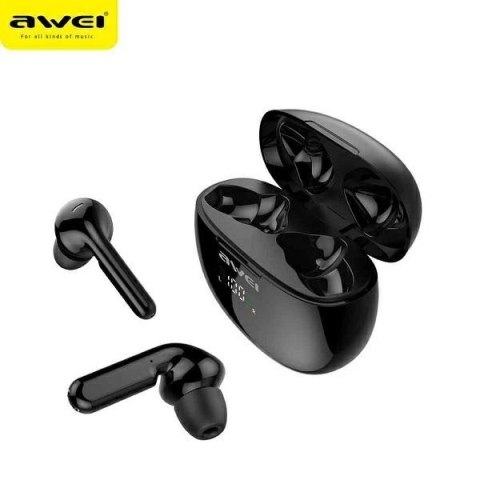 AWEI Słuchawki Bluetooth 5.0 TWS T15P Czarne AWEI Słuchawki Bluetooth 5.0 TWS T15P Czarne