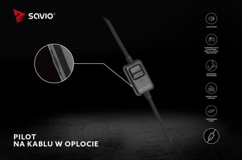 Savio Słuchawki Gamingowe z mikrofonem Nexus