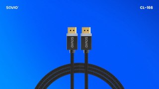 Savio Kabel DisplayPort (M) v1.4, 2m, CL-166