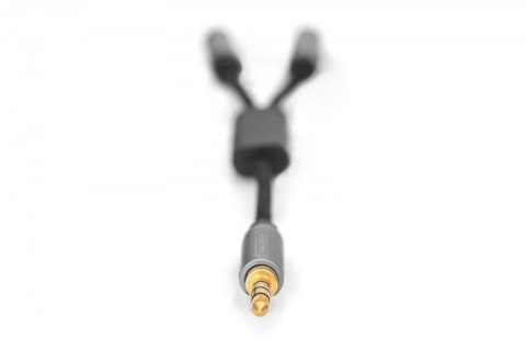 Digitus Kabel adapter audio splitter Mini Jack 3,5mm /2x 3,5mm Mini Jack M/Ż nylon 0,2m Digitus Kabel adapter audio splitter Mini Jack 3,5mm /2x 3,5mm Mini Jack M/Ż nylon 0,2m