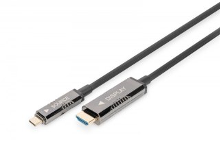 Digitus Kabel adapter hybrydowy AOC USB Typ C na HDMI 4K 60Hz 20m